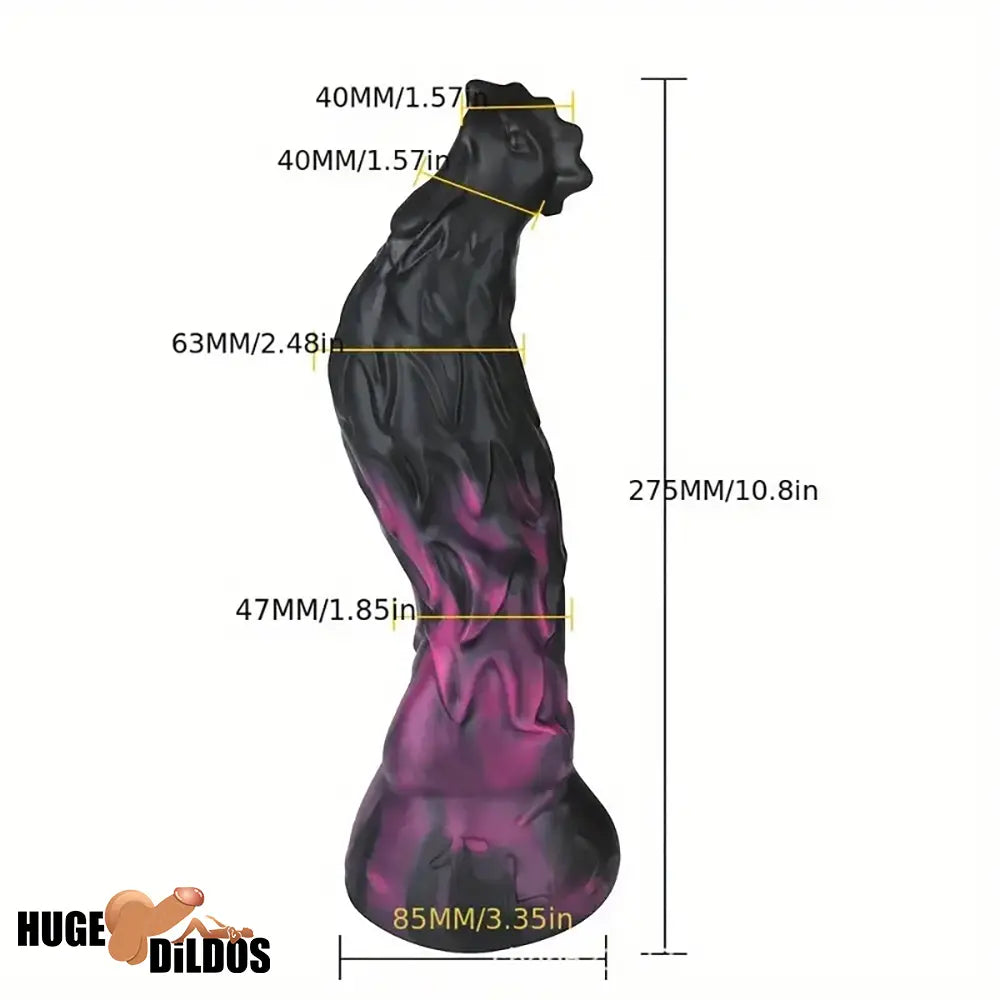 10.8in Rooster Shape Fantasy Large Silicone Soft Dildo For Anus Penis