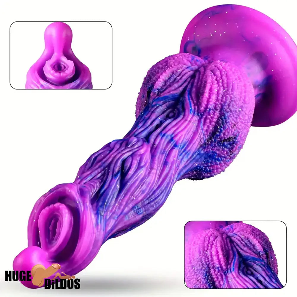 9.8in Fantasy Animal Soft Silicone Dog Monster Dildo For Couples Penis