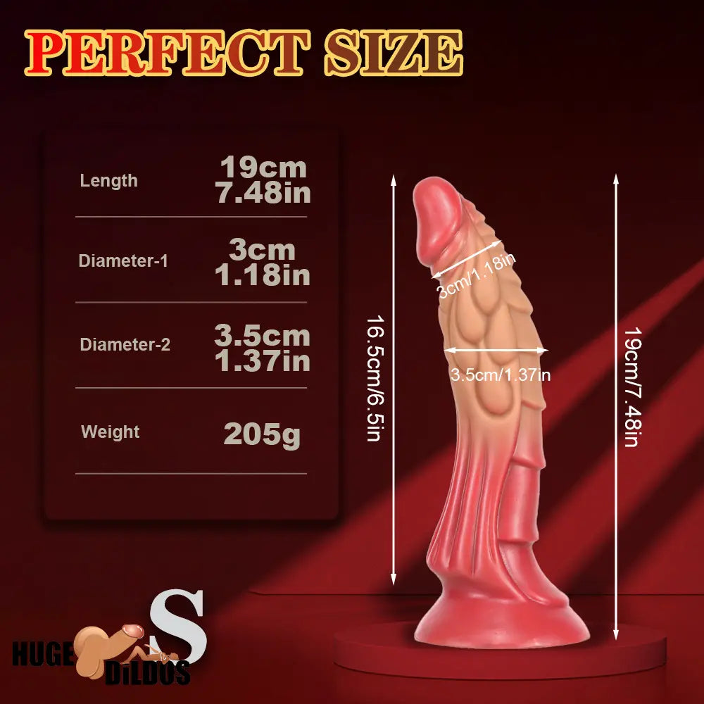 7.48in 9.45in 11.02in 13.38in Big Dragon Fantasy Silicone Soft Anal Dildo