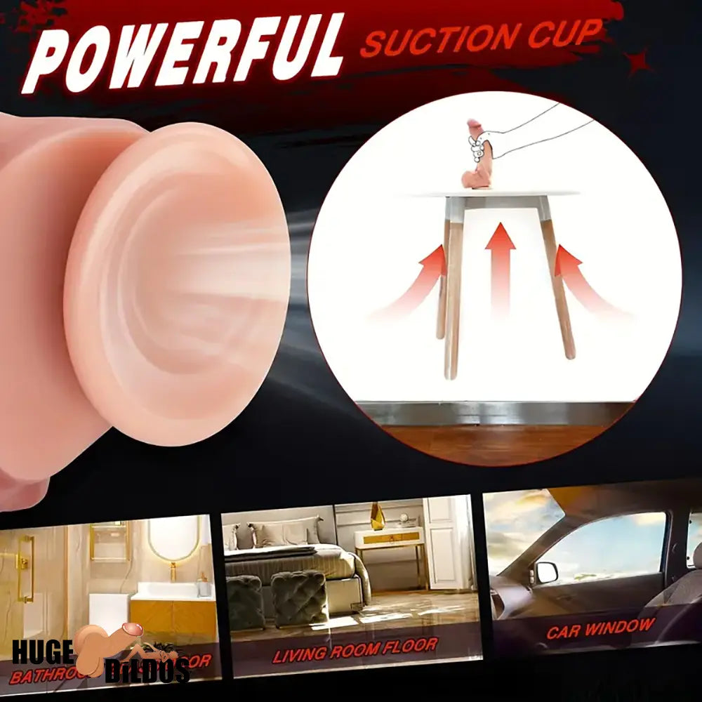 8.7in Superb Soft Sensation Lifelike Silicone Dual Layer Dildo For Female
