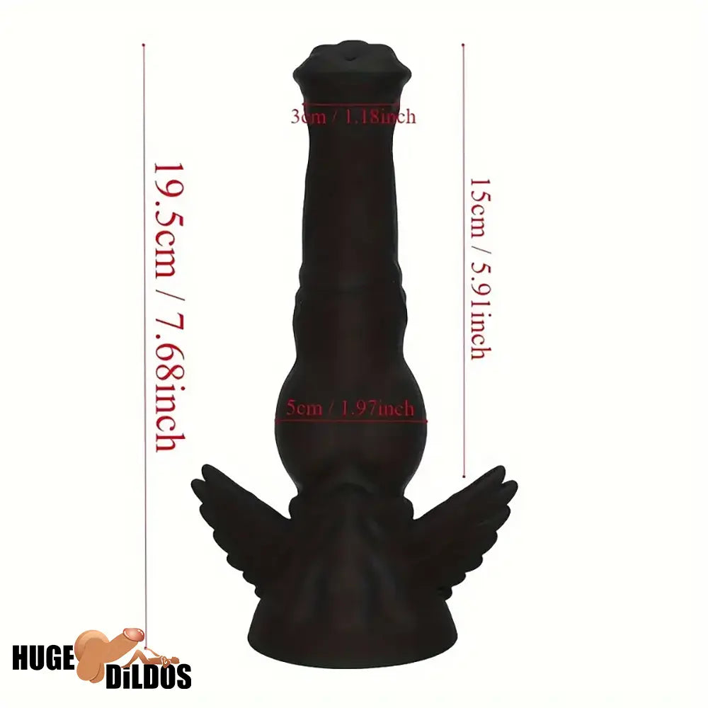 7.68in Odd Silicone Soft Horse Penis Dildo For Anal Vaginal Cock
