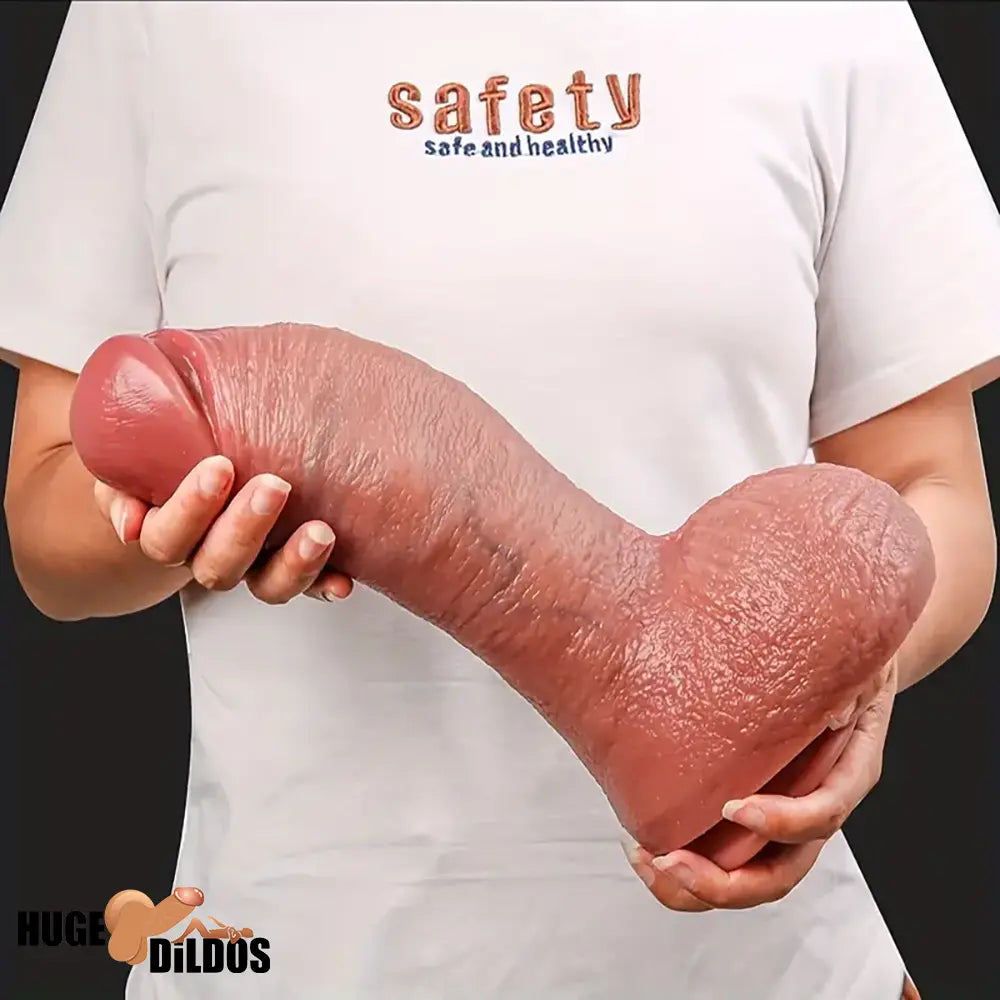 10.7in Soft Silicone Big Dildo For Female Pleasure Couple Flirting Sex