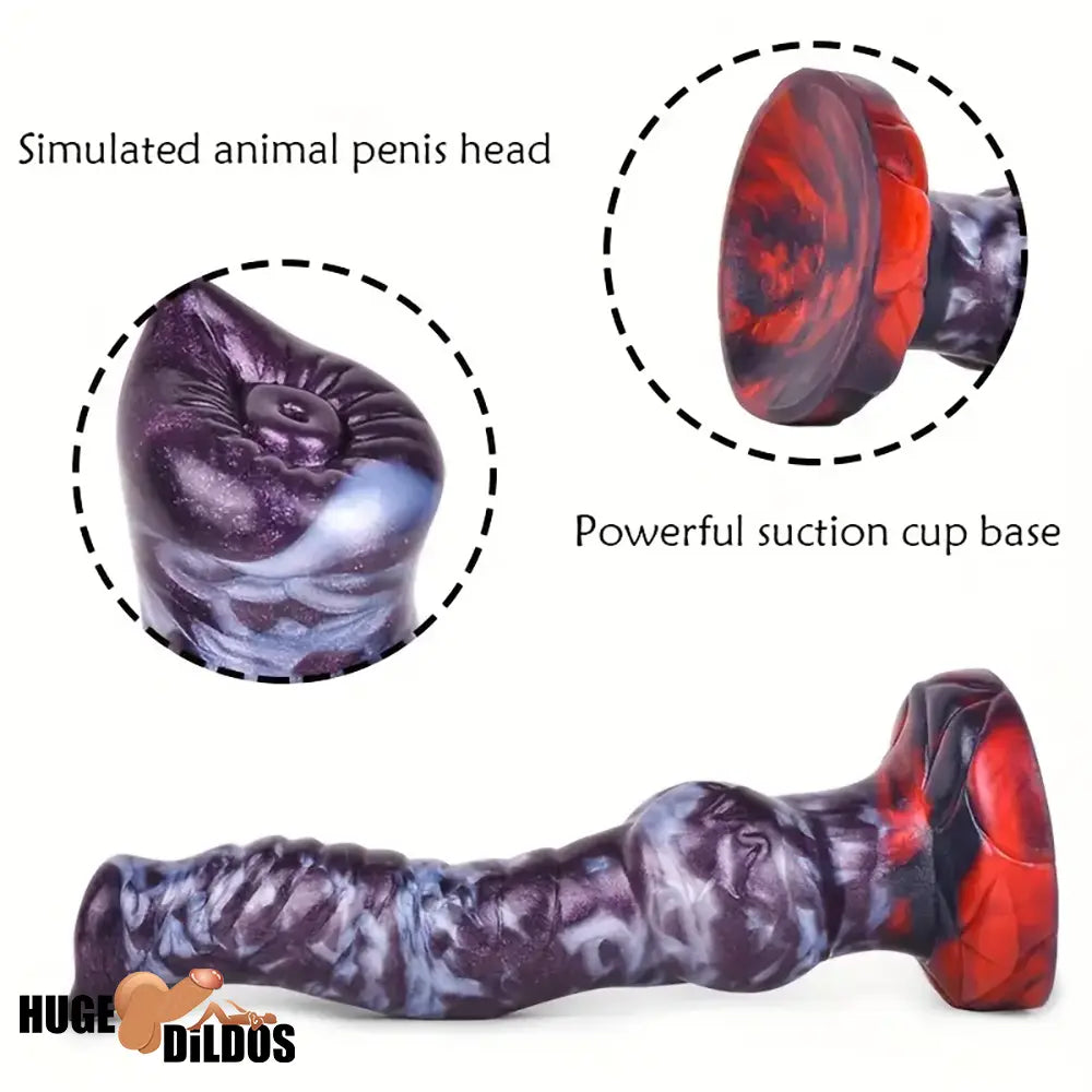 7.87in 7.99in 9.25in Soft Silicone Dog Dildo For Clit Penis Massage