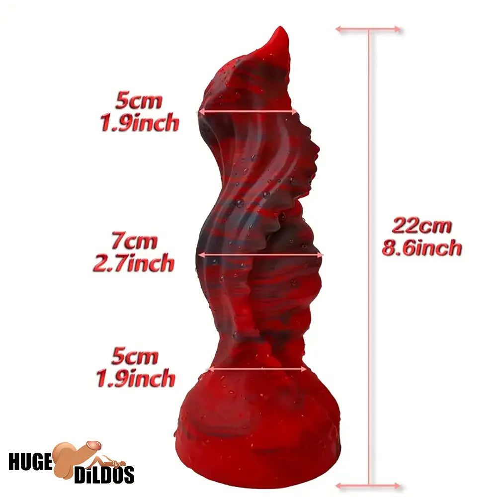 8.6in Large Odd Silicone Soft Monster Dildo For Gay Men Penis Sex