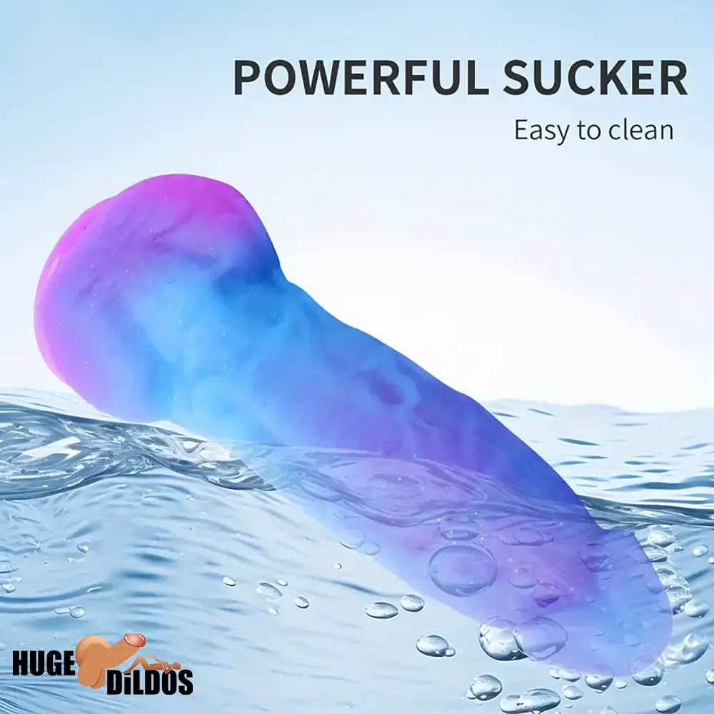 7.4in Unisex Soft Flexible Silicone Luminous Prostate Dildo Sex Love Toy