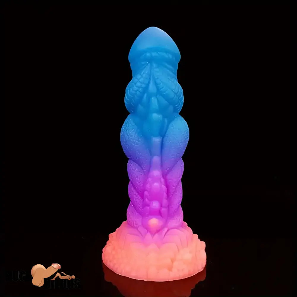 8.66in Silicone Dragon Luminous Real Soft Dildo For G-Spot Vagina