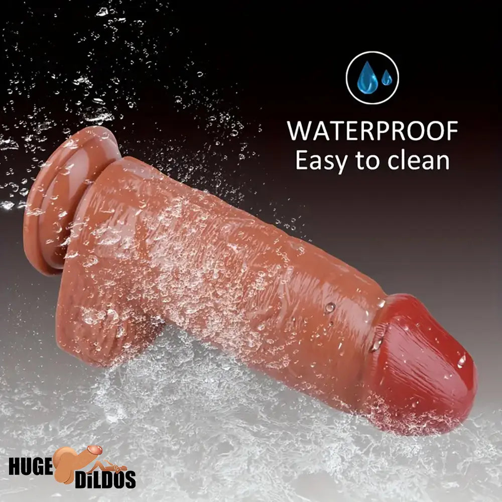 9.5in Big Real Looking Dildo For Women Men Lesbian Gay PVC Sex Tool