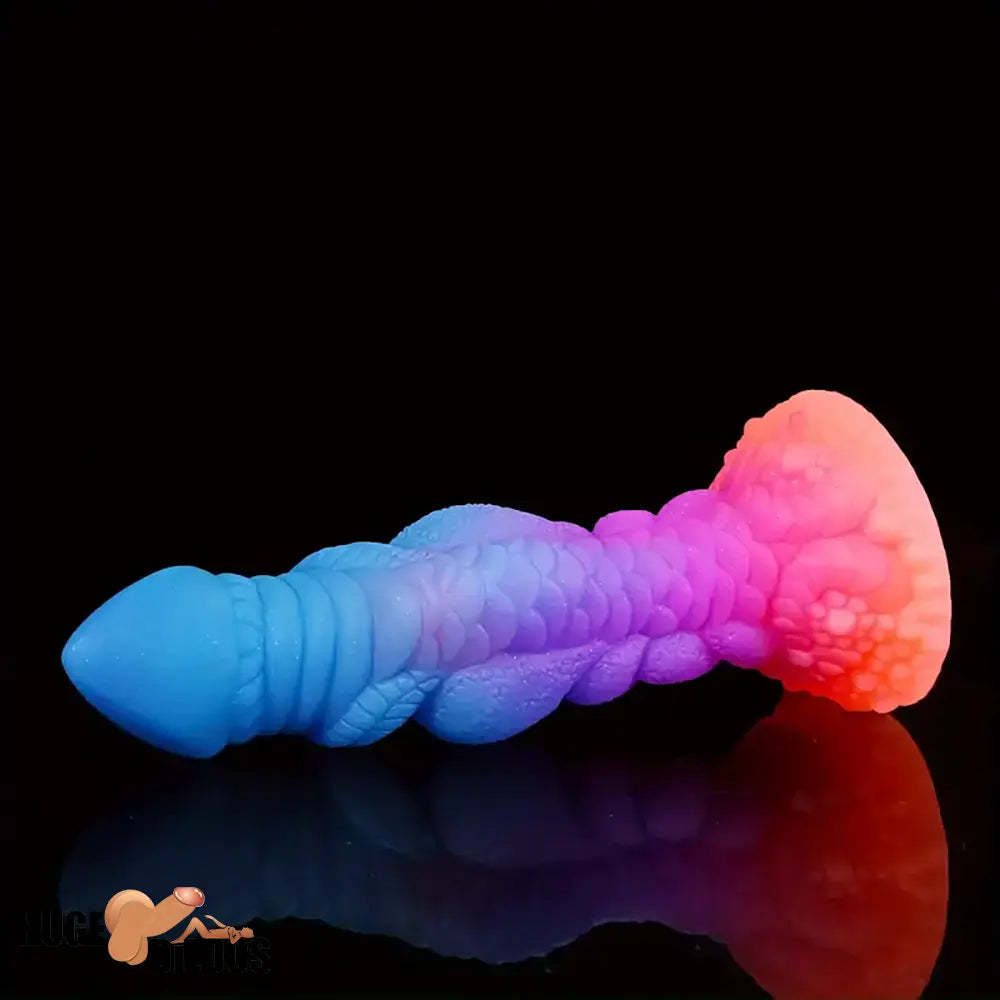 8.66in Silicone Dragon Luminous Real Soft Dildo For G-Spot Vagina