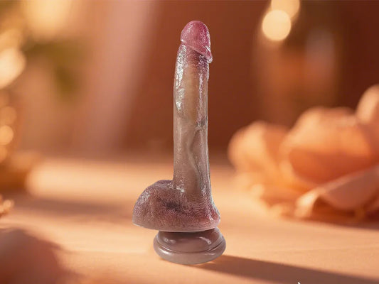 An exciting new sex act with a gigantic head dildo