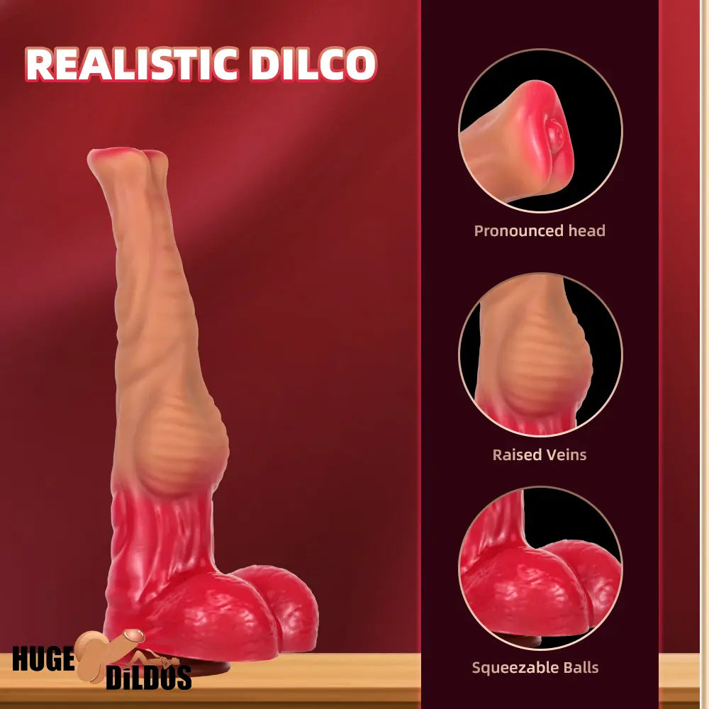 12.6in 14.37in 15.94in Silicone Animal Horse Cock Large Dildo Sex Toy