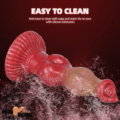 6.69in 7.48in 9.06in Silicone Fantasy Animal Dog Soft Vaginal Dildo