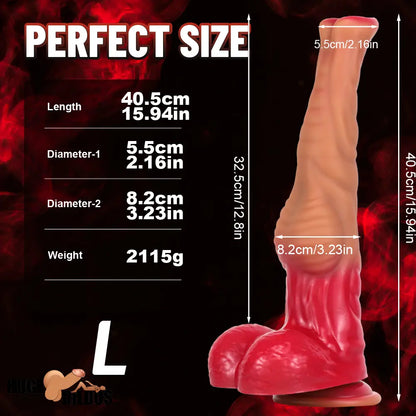 12.6in 14.37in 15.94in Silicone Animal Horse Cock Large Dildo Sex Toy