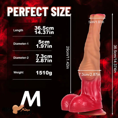 12.6in 14.37in 15.94in Silicone Animal Horse Cock Large Dildo Sex Toy