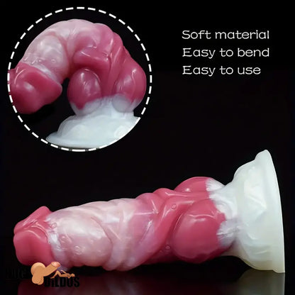 6.89in Liquid Silicone Monster Fantasy Dildo For Couples Hands-Free Play
