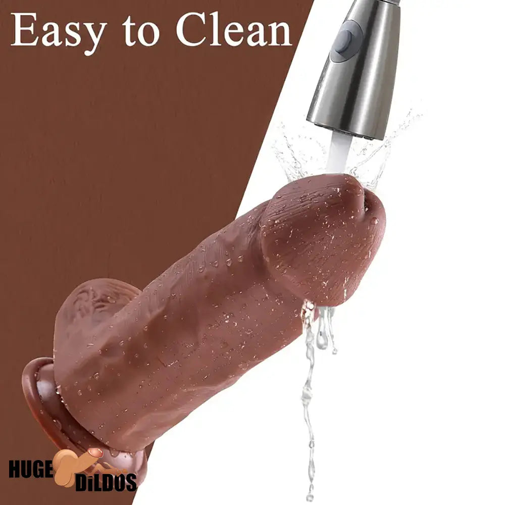 9in Premium Realistic Large Silicone Soft Dildo For Anus Masturbation