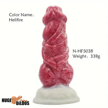 6.89in Liquid Silicone Monster Fantasy Dildo For Couples Hands-Free Play
