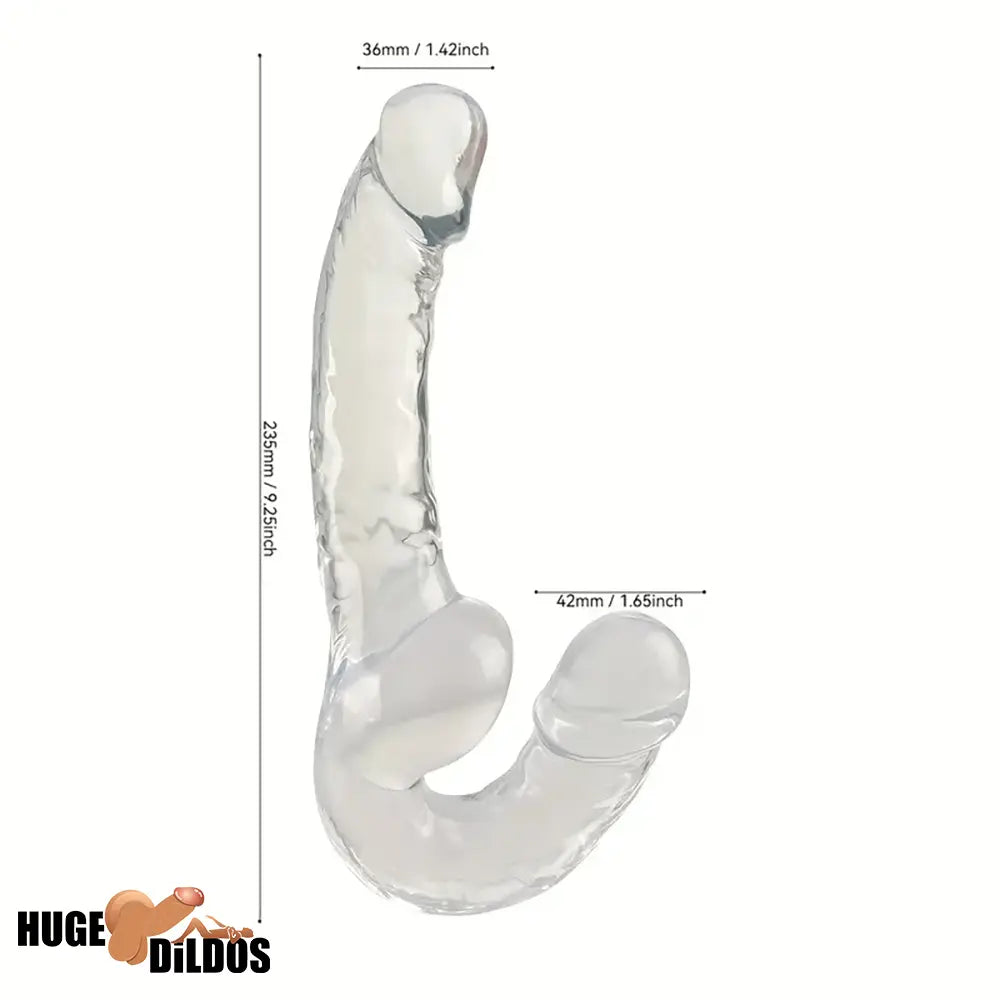 9.2in Double Ended Realistic Unisex For Dildo For Anal Clit Masturbator