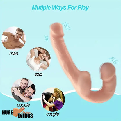 9.2in Double Ended Realistic Unisex For Dildo For Anal Clit Masturbator