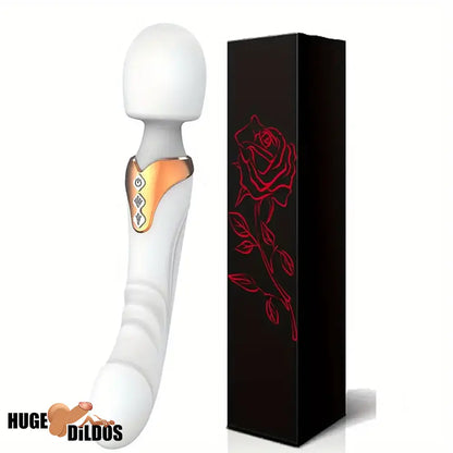 9.96in Dual Motor Silicone Large Wand G-Spot Vibrating Electric Dildo