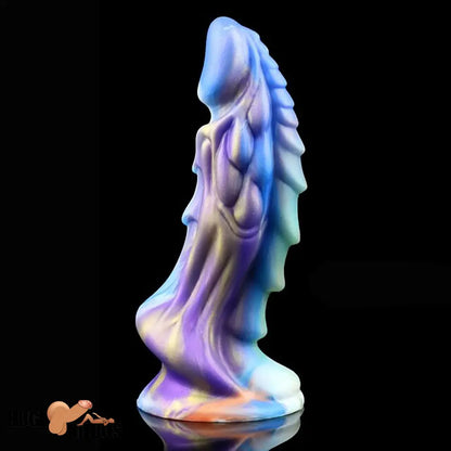 7.67in Silicone Soft Fantasy Dragon Dildo With Suction Cup Cock Toy
