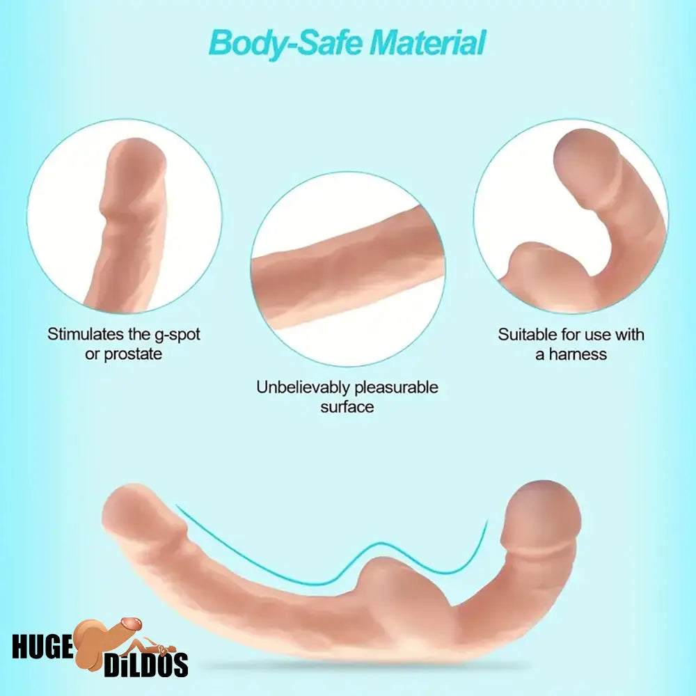 9.2in Double Ended Realistic Unisex For Dildo For Anal Clit Masturbator