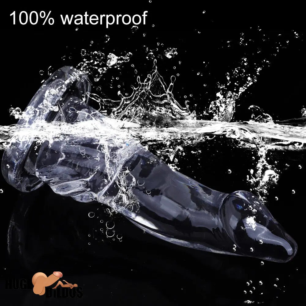 7.48in 8.46in 9.44in Clear Big Dildo Sex Toy For Clit Orgasm Pleasure