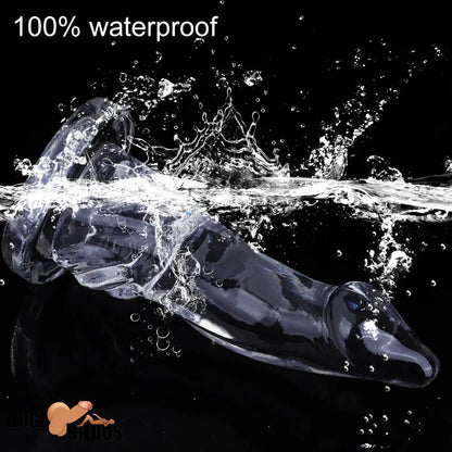 7.48in 8.46in 9.44in Clear Big Dildo Sex Toy For Clit Orgasm Pleasure