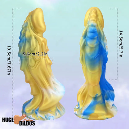 7.67in Silicone Soft Fantasy Dragon Dildo With Suction Cup Cock Toy