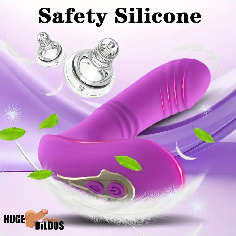 5.7in Vibrating Thrusting Flapping Wearable Dildo G Spot Orgasm Vibrator
