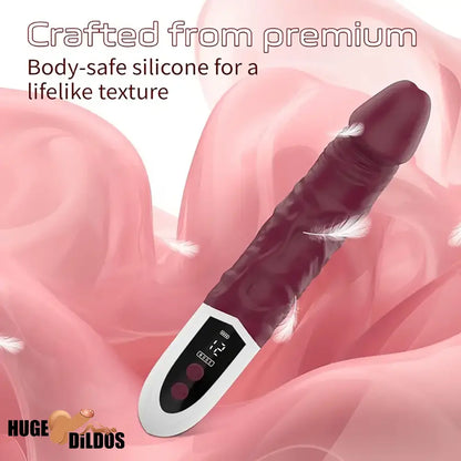 8.97in Premium Silicone Vibrating Realistic Female Dildo Clit Vibrator