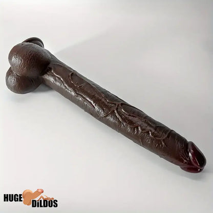 12.2in 14.1in 16.5in Extra Long Big Ebony Silicone Dildo For Women Men