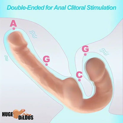 9.2in Double Ended Realistic Unisex For Dildo For Anal Clit Masturbator