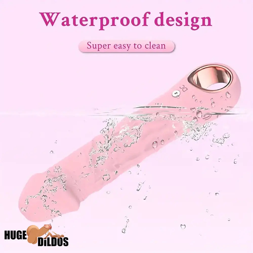 7.08in Liquid Silicone Bendable Soft Vibrating Electric Dildo For Women