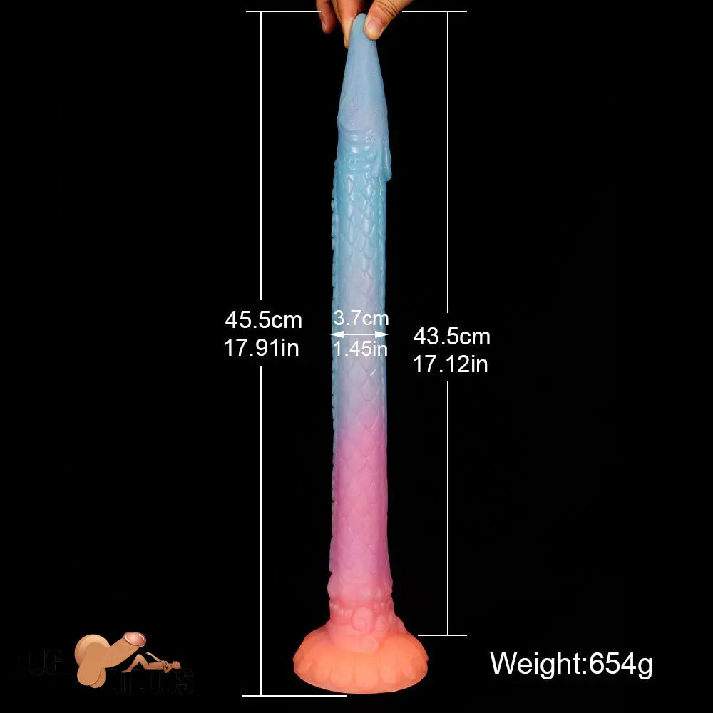 17.91in Super Big Long Silicone Soft Snake Dildo For Sex Orgasm Cock Toy