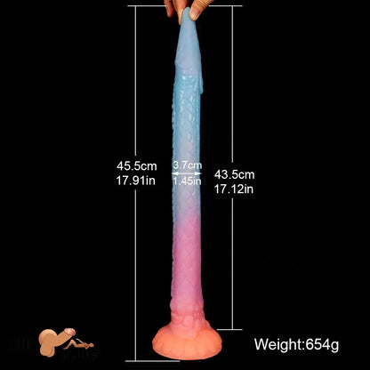 17.91in Super Big Long Silicone Soft Snake Dildo For Sex Orgasm Cock Toy