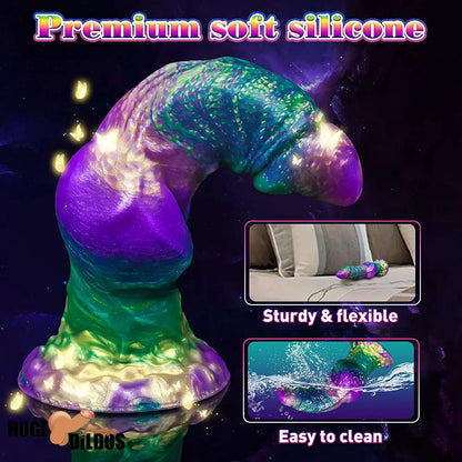 9.06in Silicone Soft Fantasy Big Wolf Knot Female Dildo With Suction Cup