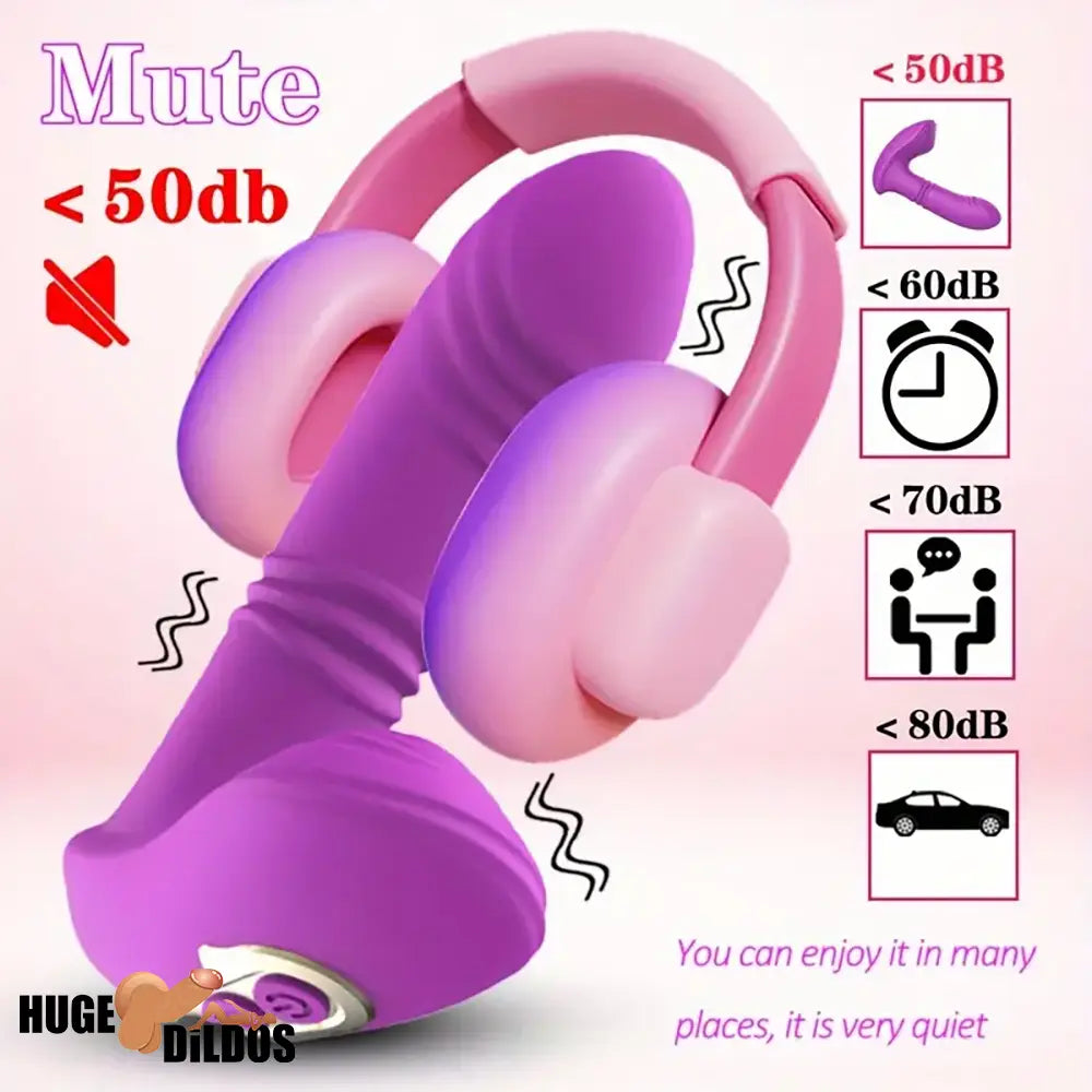 5.7in Vibrating Thrusting Flapping Wearable Dildo G Spot Orgasm Vibrator