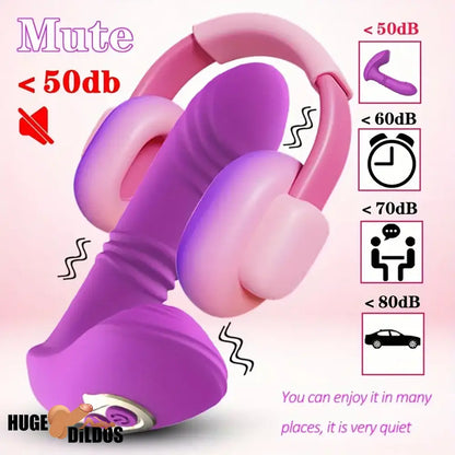 5.7in Vibrating Thrusting Flapping Wearable Dildo G Spot Orgasm Vibrator