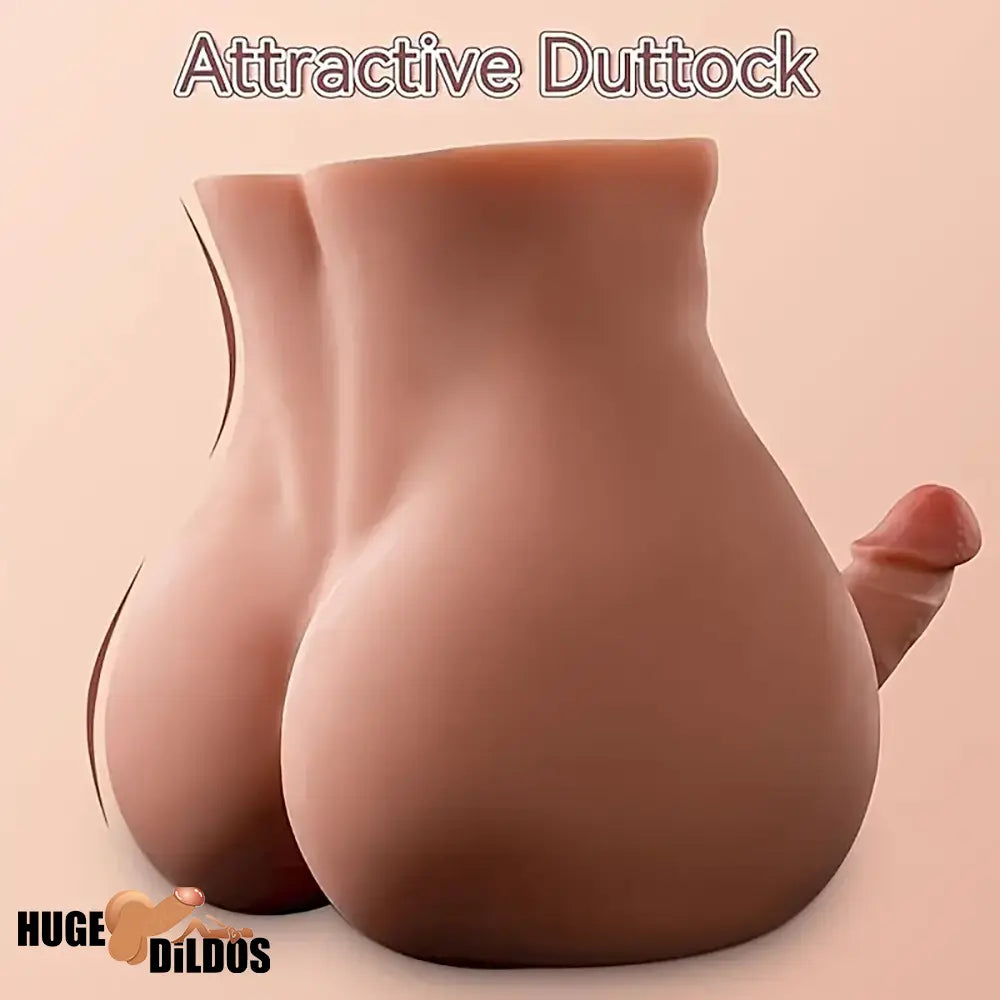 7.87in Premium Realistic Silicone Flexible Dildo Sex Torso With Muscle