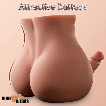 7.87in Premium Realistic Silicone Flexible Dildo Sex Torso With Muscle
