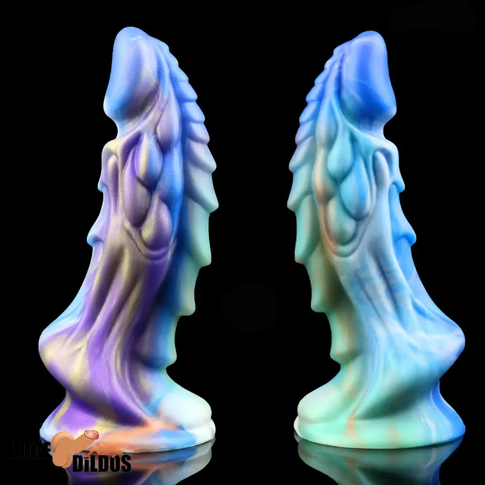 7.67in Silicone Soft Fantasy Dragon Dildo With Suction Cup Cock Toy