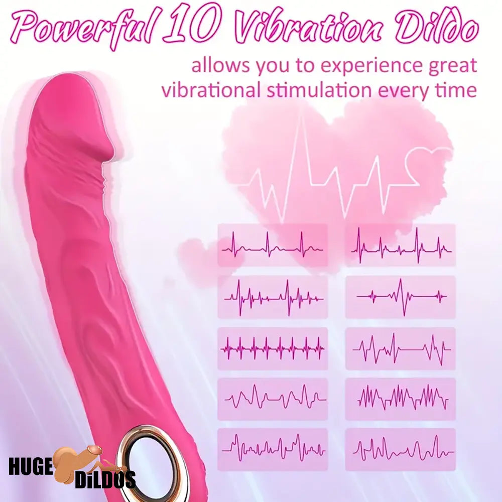 8.6in Premium Silicone Vibrating Realistic Electric Dildo Women Vibrator