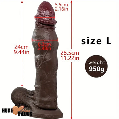 6.88in 9.64in 11.22in Realistic Big G-Spot Silicone Dildo For Anus Clit