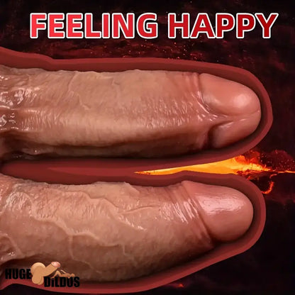9.84in Premium Realistic Silicone Big Flexible Dildo For Hands-Free Clit