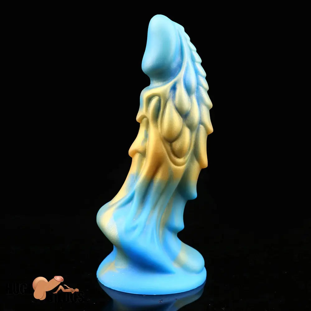 7.67in Silicone Soft Fantasy Dragon Dildo With Suction Cup Cock Toy