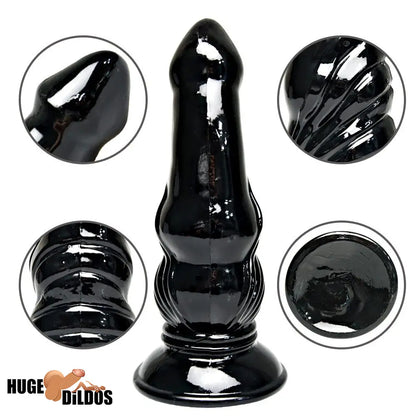 6.4in 8.4in Fantasy Big Black Dildo For Male Female Anal Vaginal Sex Toy