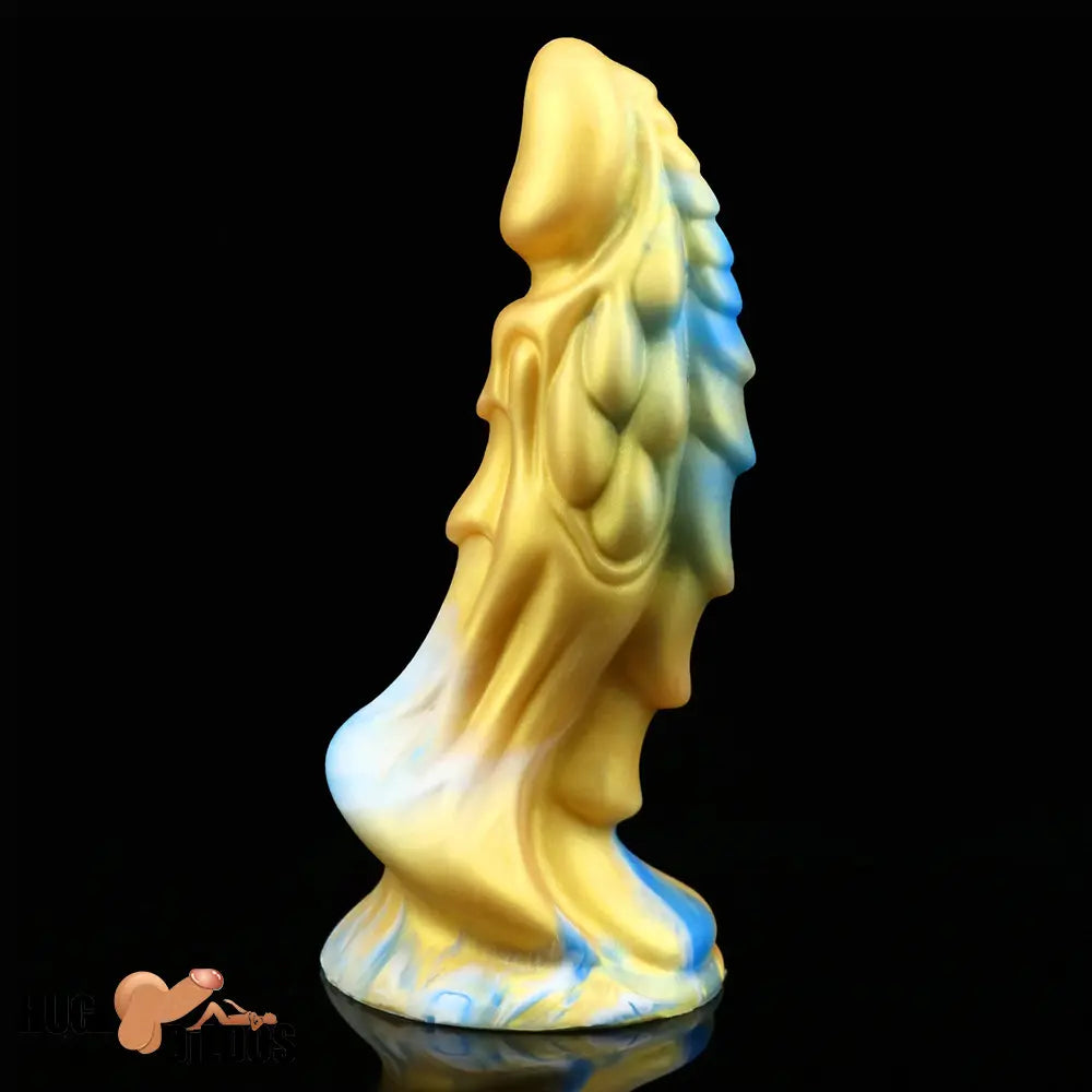 7.67in Silicone Soft Fantasy Dragon Dildo With Suction Cup Cock Toy