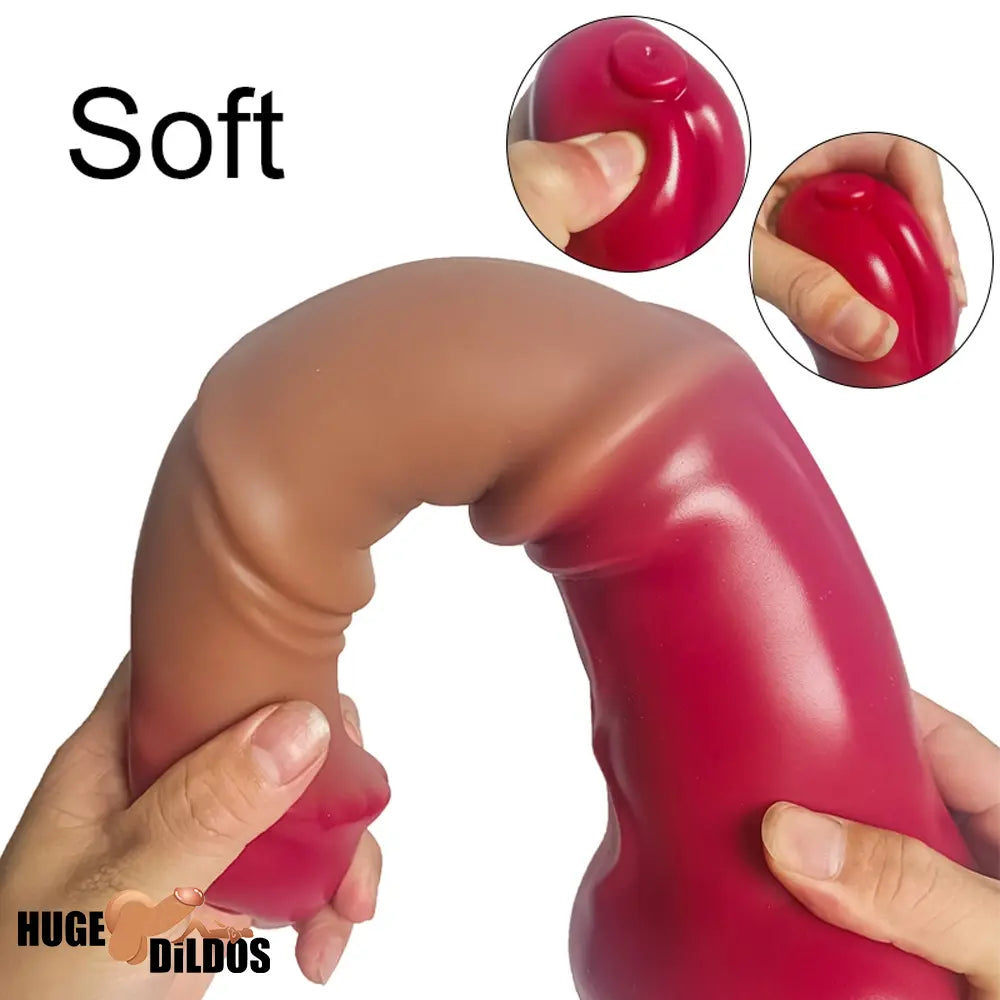 10.04in 11.81in 13.39in 14.57in Silicone Soft Huge Long Horse Oversized Dildo