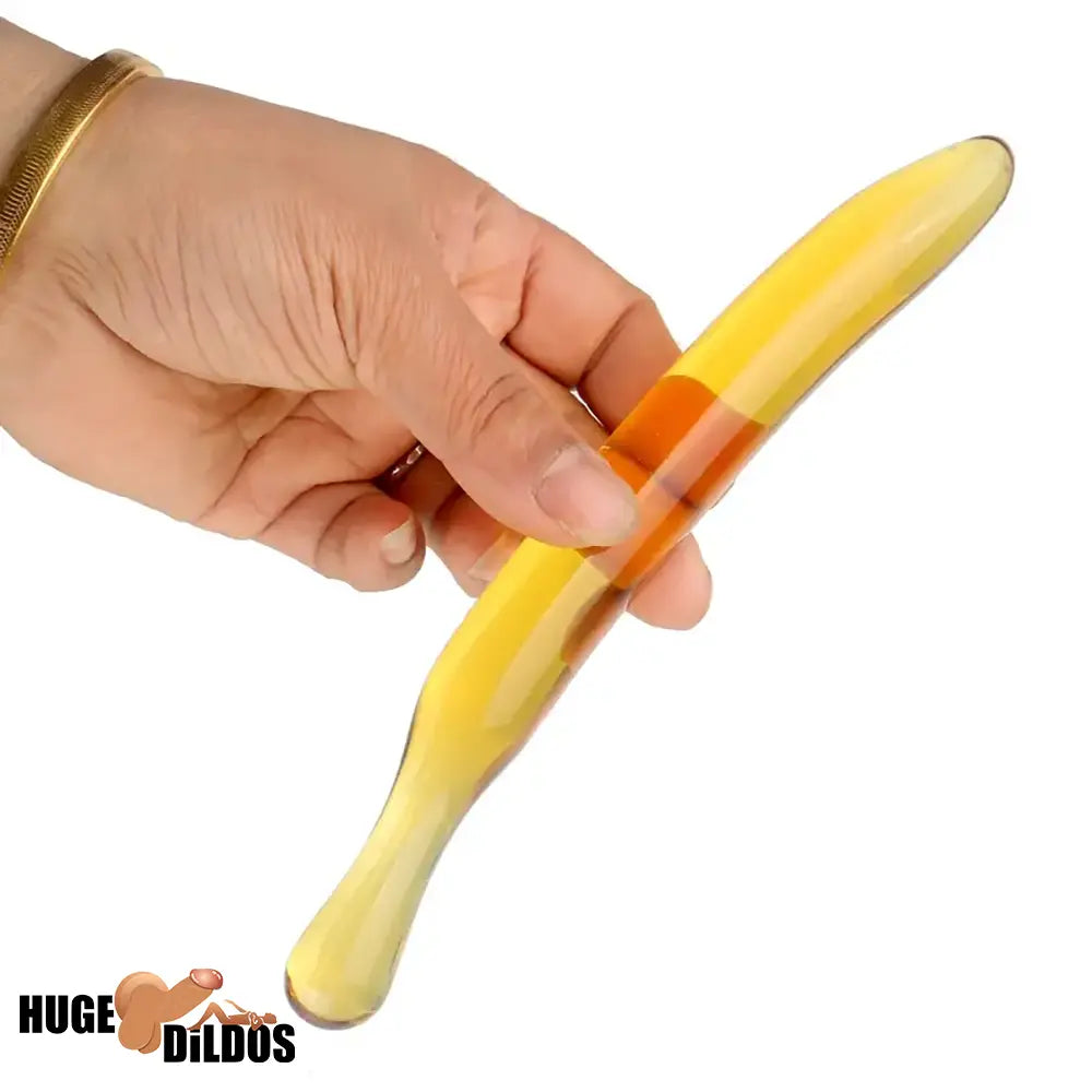 7.09in 7.48in 9.65in Glass Banana Dildo For For Men Women Adult Anal Toy