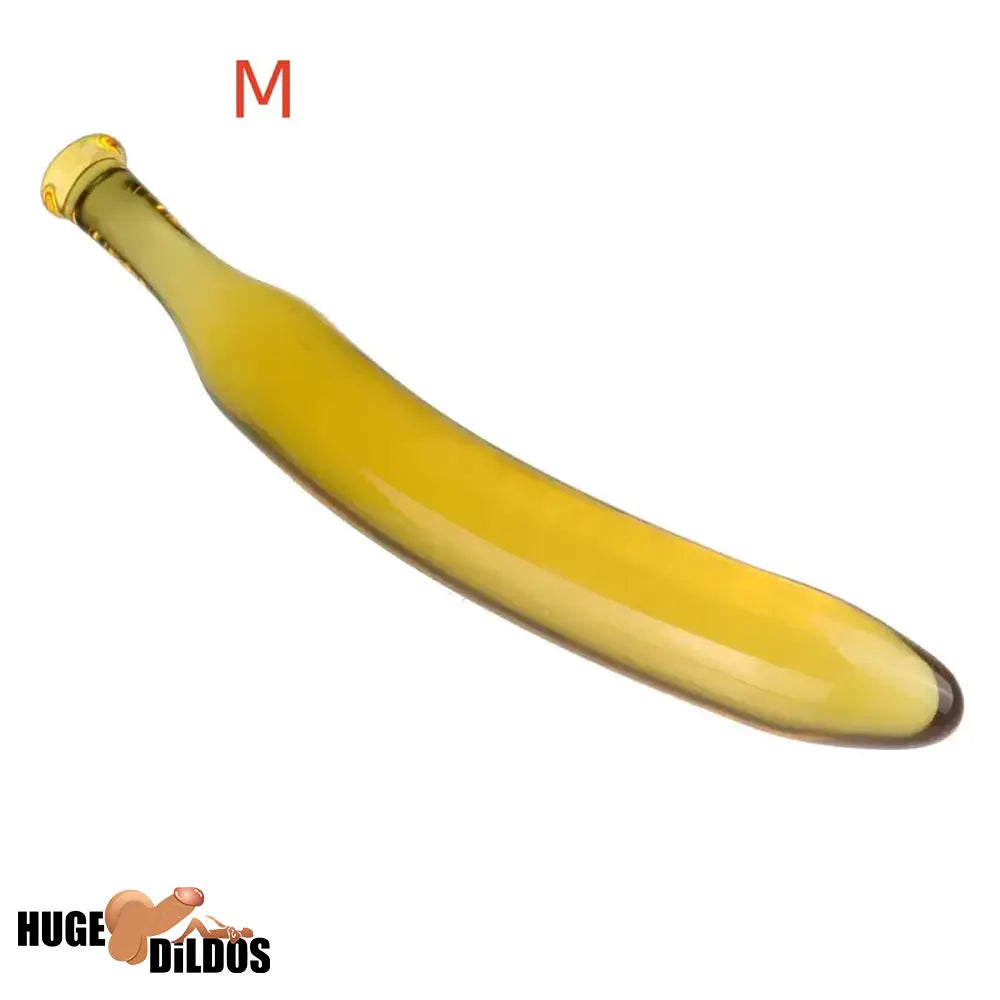7.09in 7.48in 9.65in Glass Banana Dildo For For Men Women Adult Anal Toy